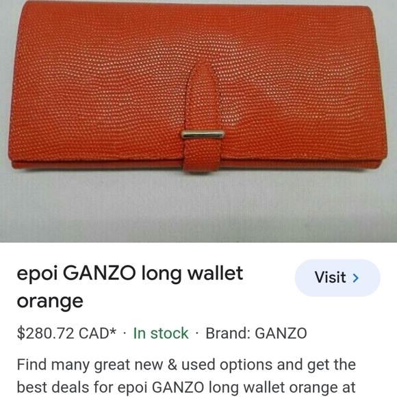 epoi GANZO long wallet orange - Picture 7 of 7